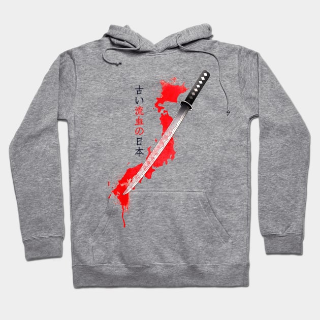 Ancient Bloody Japan Hoodie by filippob